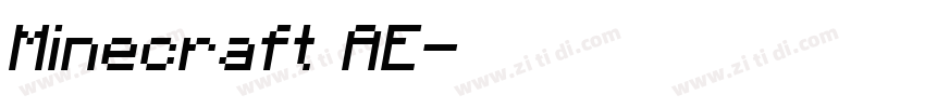 Minecraft AE字体转换